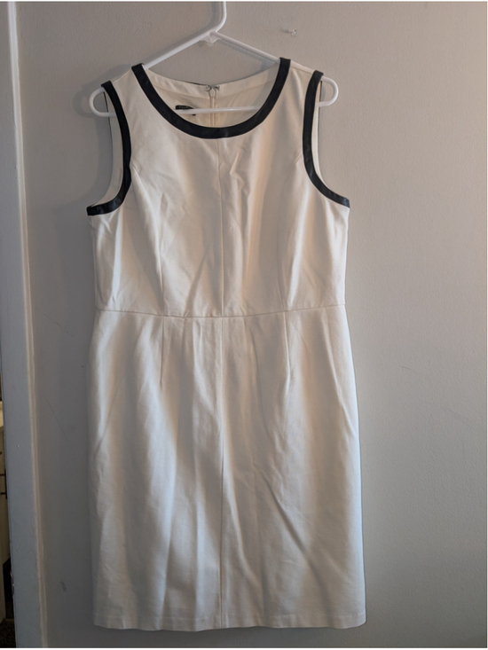Talbots Dresses & Skirts - TALBOTS Petite White & Black Sleeveless Sheath Dress 14P